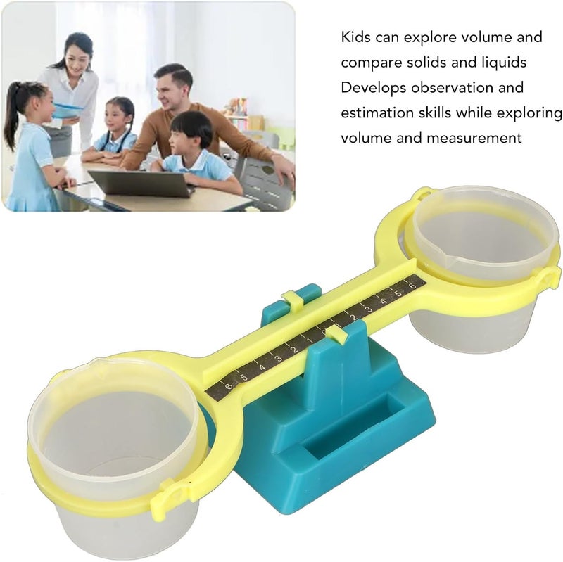 MUNEFE Plastic Students Balance Scale, Bucket Balance Scale, Nestable Pan Balance for Mass Measurement Teaching - Image 4
